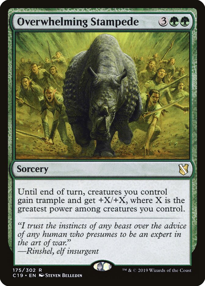 Overwhelming Stampede, Commander 2019 · 175/302