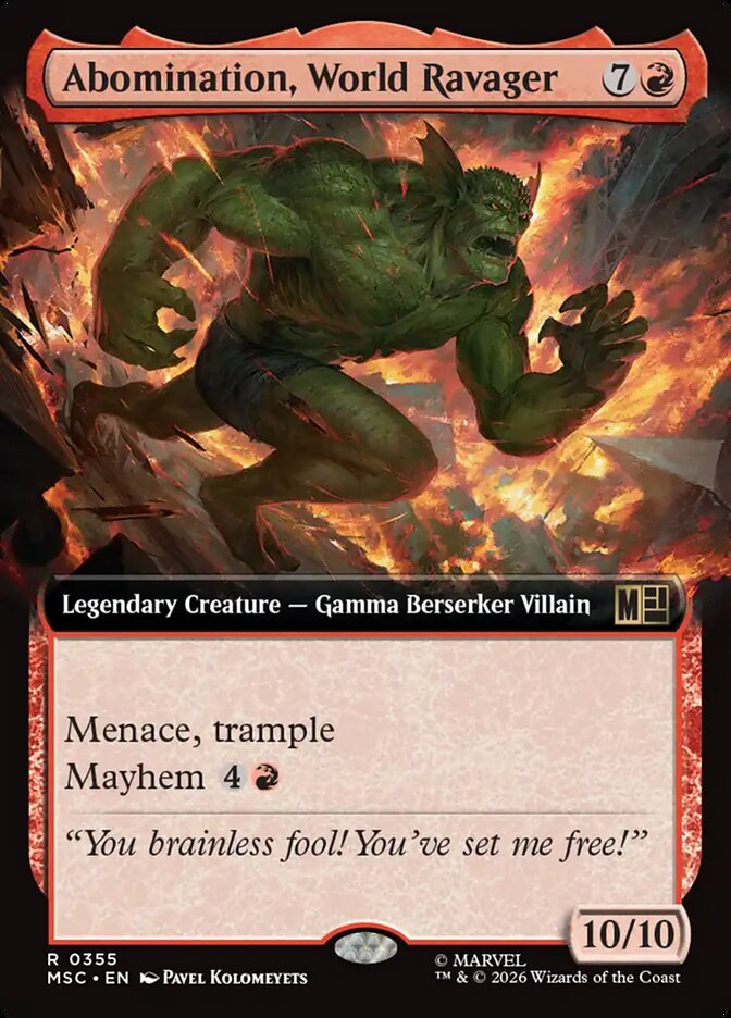 Abomination, World Ravager, Marvel Super Heroes Commander · 0355