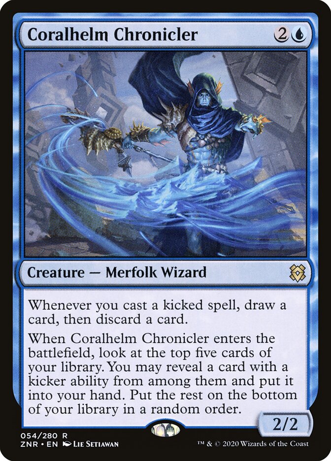 Coralhelm Chronicler, Zendikar Rising · 054/280
