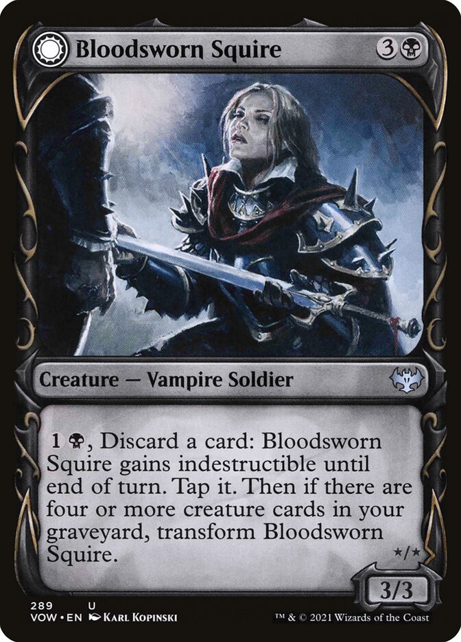 Bloodsworn Squire // Bloodsworn Knight, Innistrad: Crimson Vow · 289