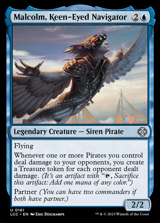 Malcolm, Keen-Eyed Navigator, The Lost Caverns of Ixalan Commander · 0161