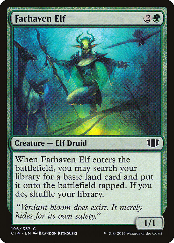 Farhaven Elf, Commander 2014 · 196/337