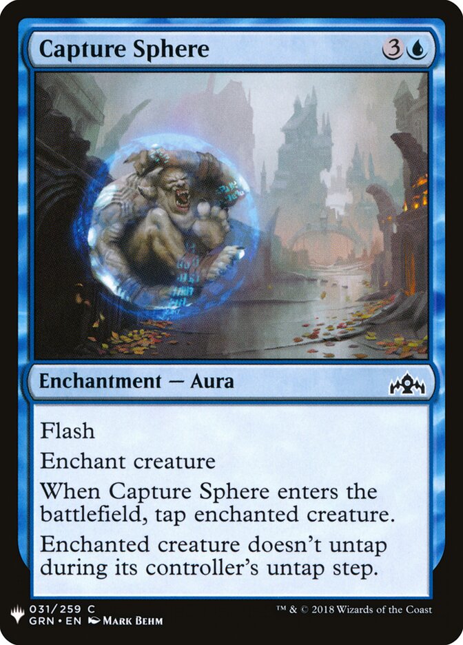 Capture Sphere, The List · grn-31