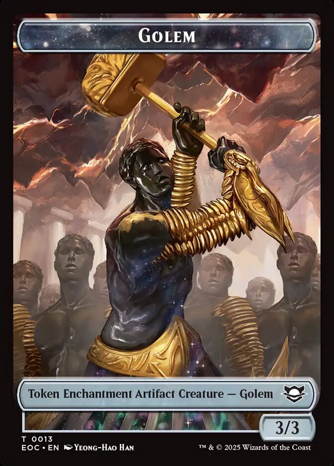Golem, Edge of Eternities Commander Tokens · 0013