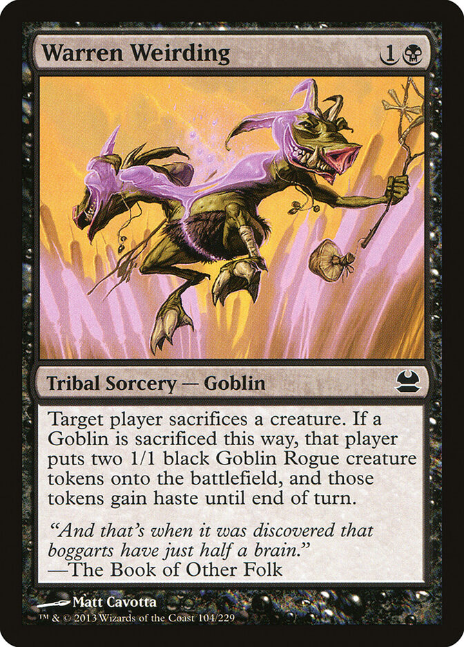 Warren Weirding, Modern Masters · 104/229