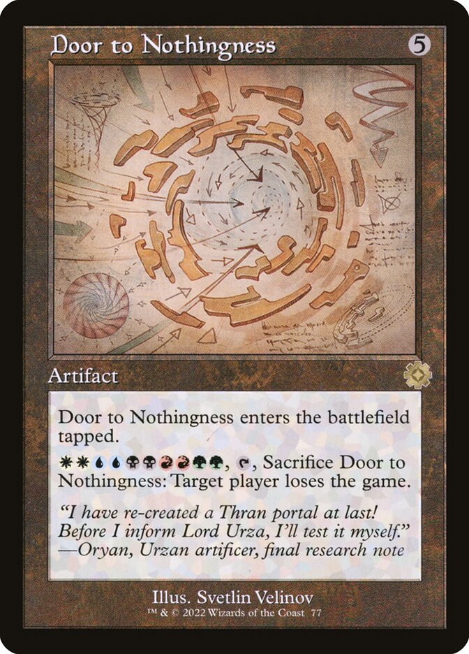 Door to Nothingness, The Brothers' War Retro Artifacts · 077