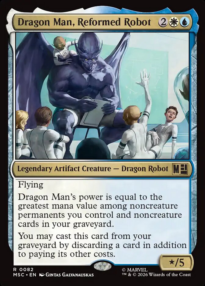 Dragon Man, Reformed Robot, Marvel Super Heroes Commander · 0082