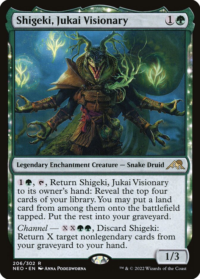 Shigeki, Jukai Visionary, Kamigawa: Neon Dynasty · 206/302