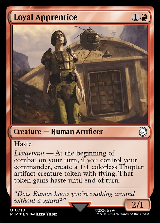 Loyal Apprentice, Fallout · 0718