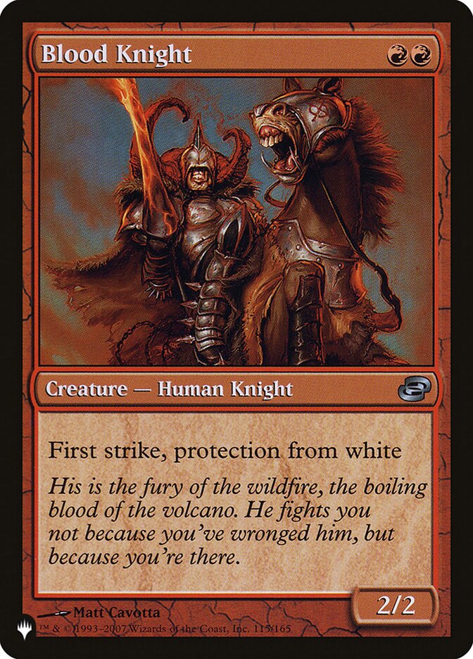 Blood Knight, The List · plc-115