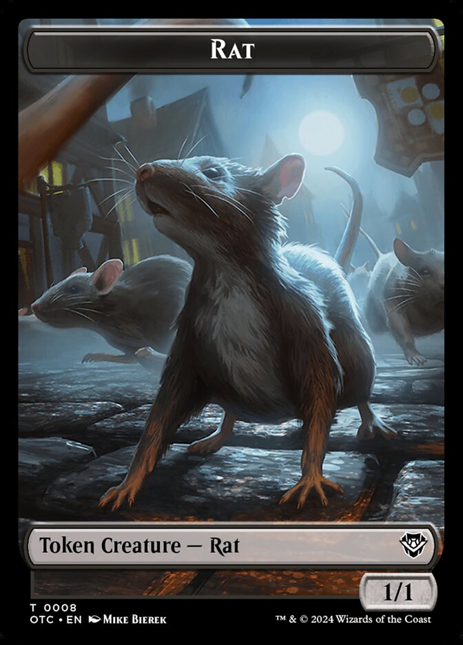 Rat, Outlaws of Thunder Junction Commander Tokens · 0008