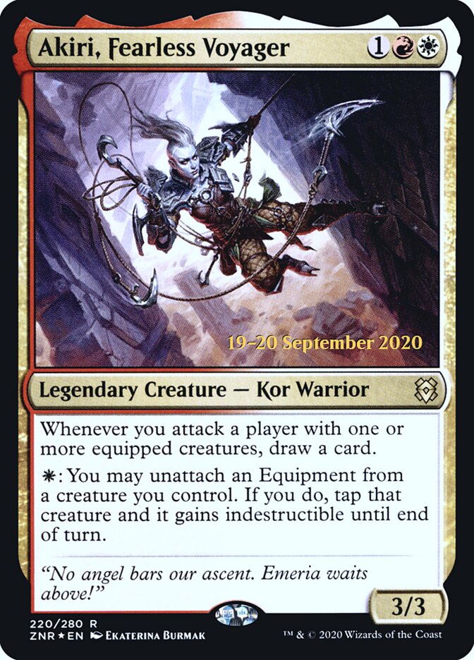 Akiri, Fearless Voyager, Zendikar Rising Promos · 220/280