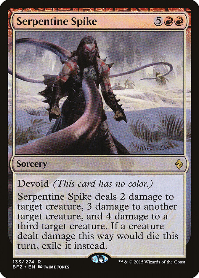 Serpentine Spike, Battle for Zendikar · 133/274