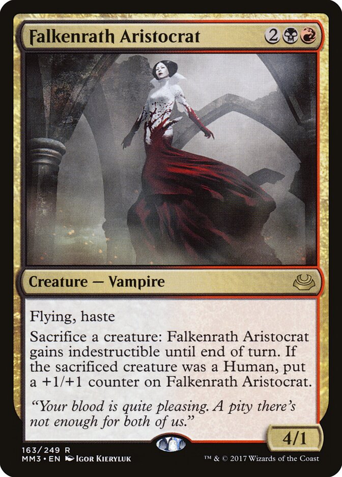 Falkenrath Aristocrat, Modern Masters 2017 · 163/249