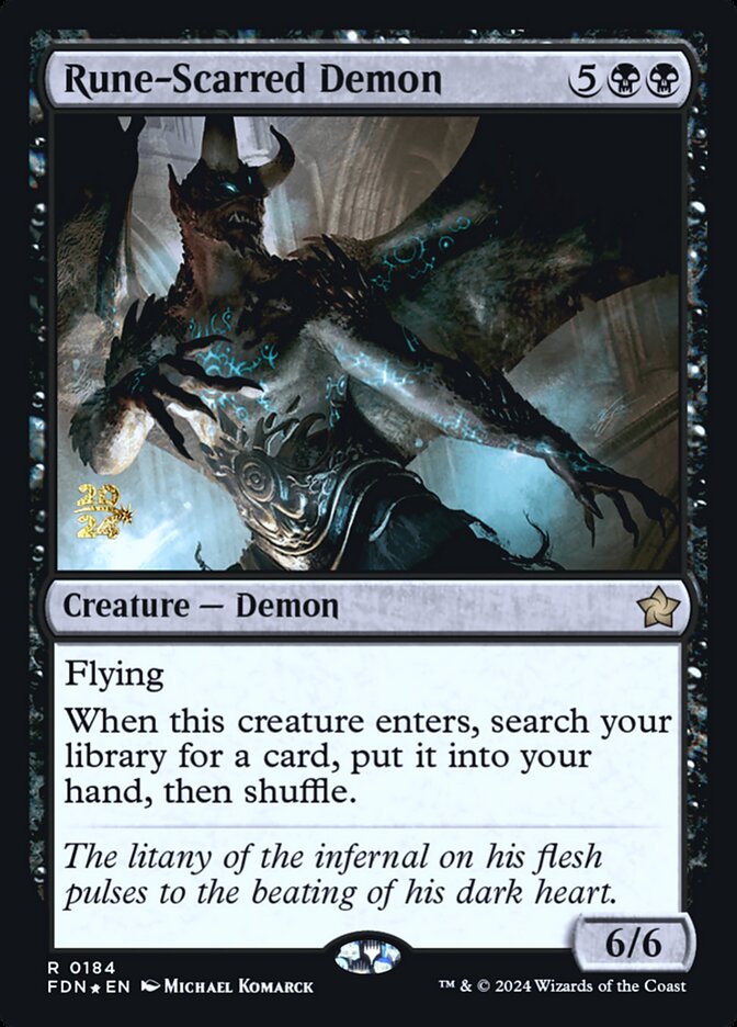 Rune-Scarred Demon, Foundations Promos · 0184