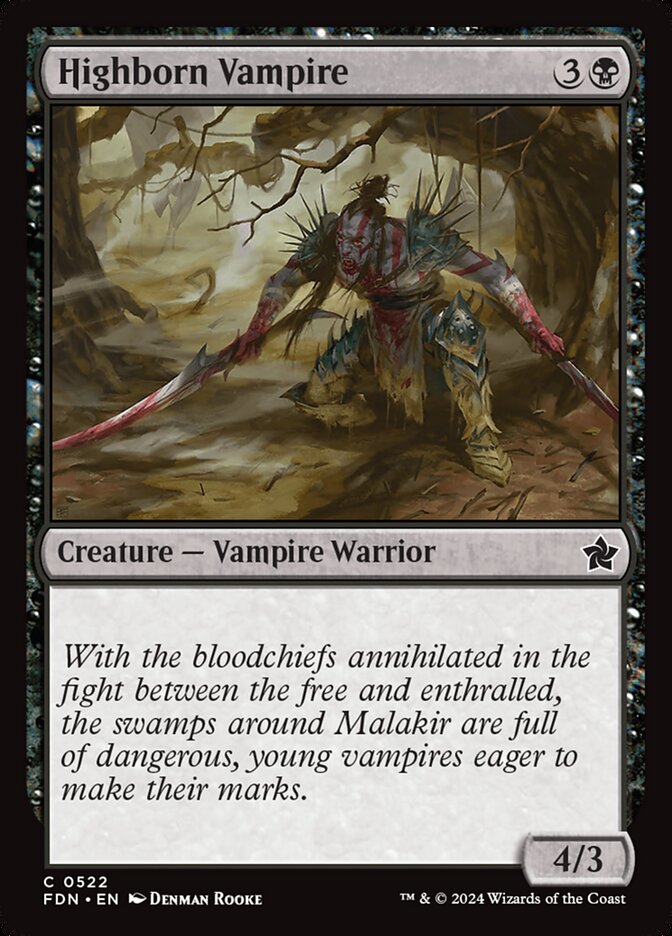 Highborn Vampire, Foundations · 0522