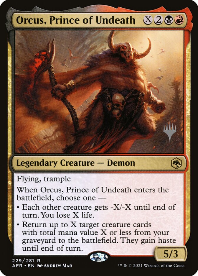 Orcus, Prince of Undeath, Adventures in the Forgotten Realms Promos · 229/281