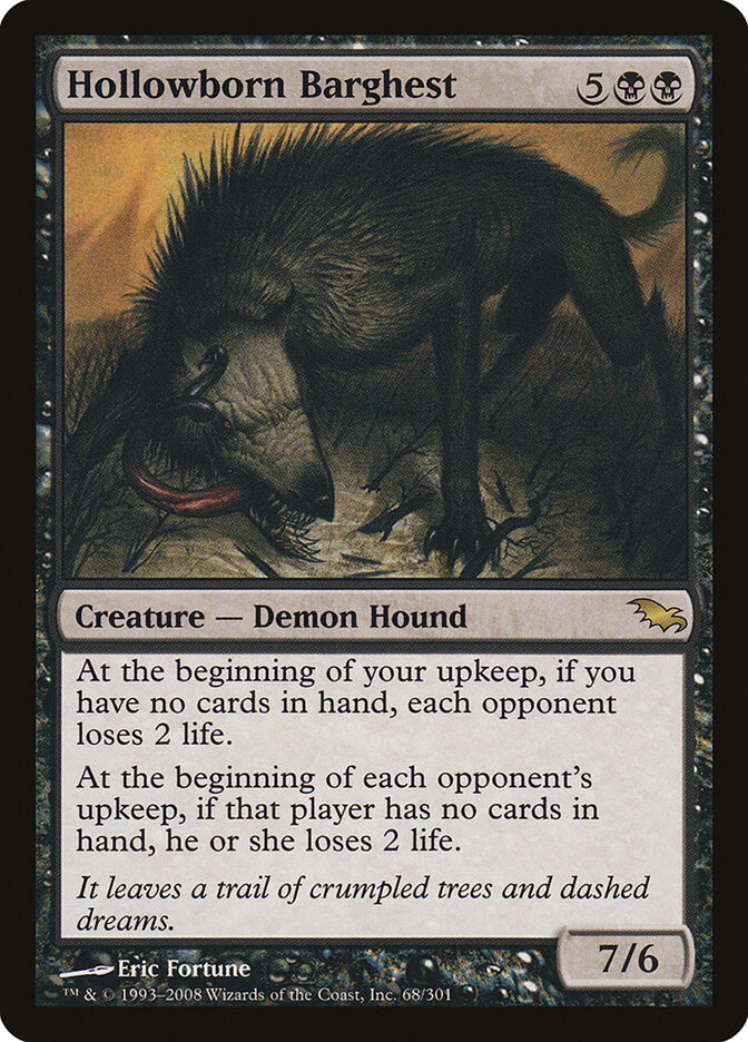 Hollowborn Barghest, Shadowmoor · 68/301