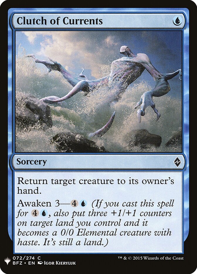 Clutch of Currents, The List · bfz-72