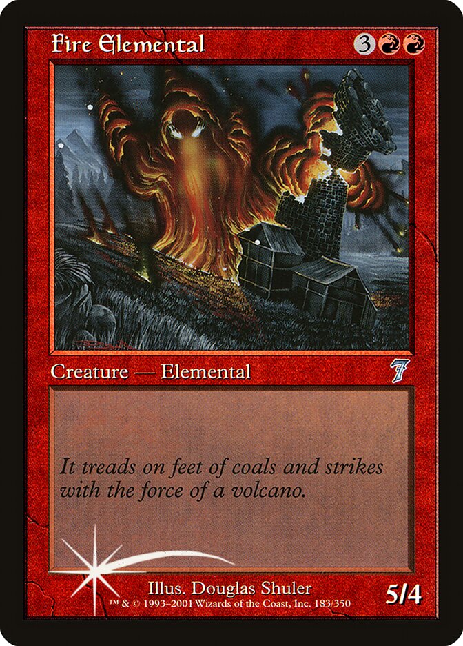 Fire Elemental, Seventh Edition · 183-star