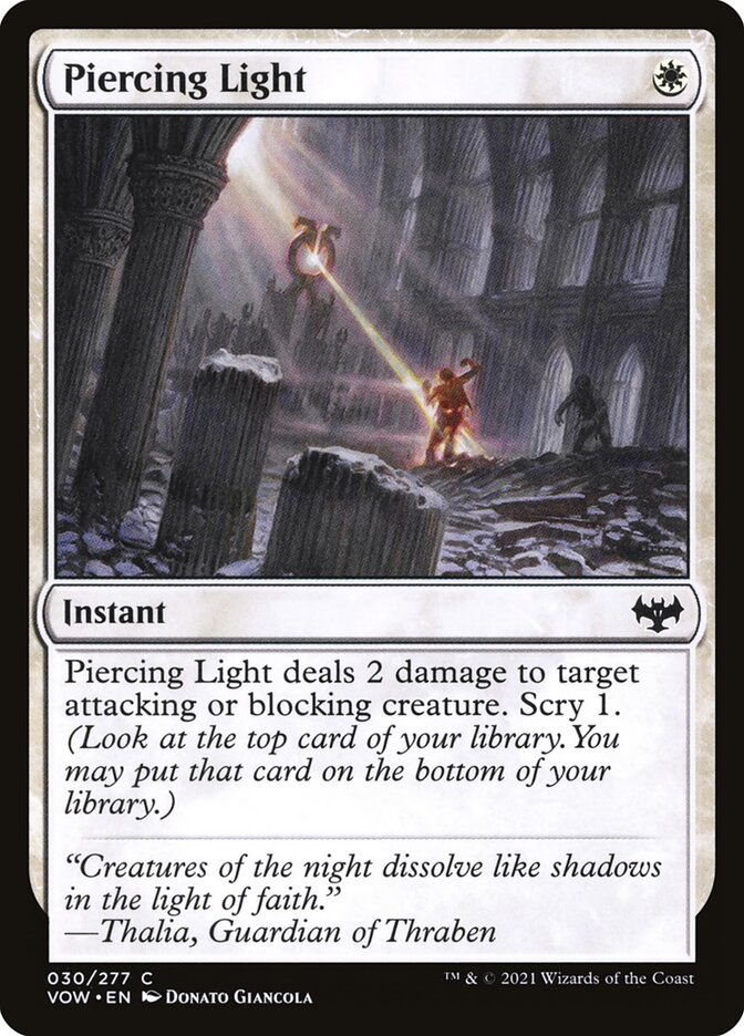 Piercing Light, Innistrad: Crimson Vow · 030/277