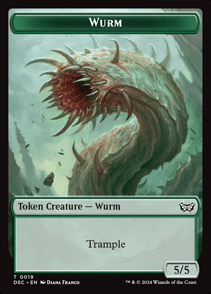 Wurm, Duskmourn Commander Tokens · 0019
