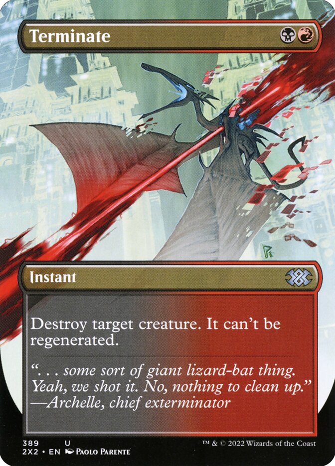 Terminate, Double Masters 2022 · 389