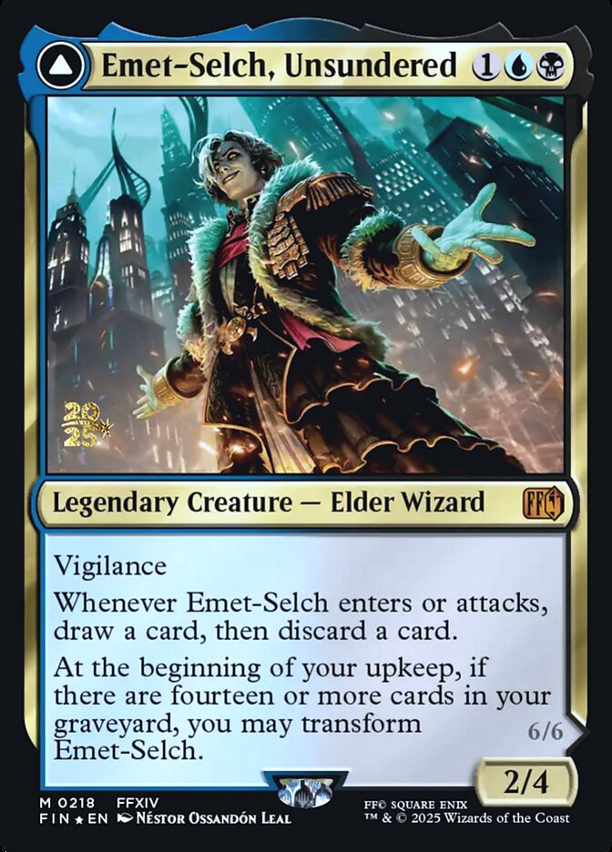 Emet-Selch, Unsundered // Hades, Sorcerer of Eld, Final Fantasy Promos · 0218