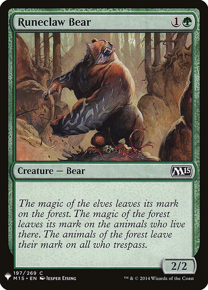 Runeclaw Bear, The List · m15-197