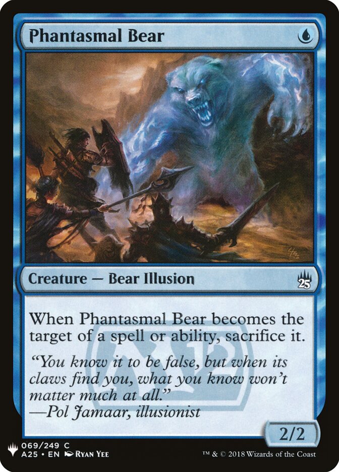 Phantasmal Bear, The List · a25-69
