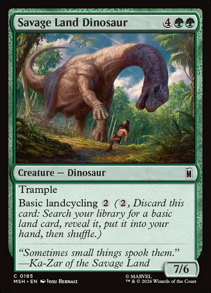 Savage Land Dinosaur, Marvel Super Heroes · 0185