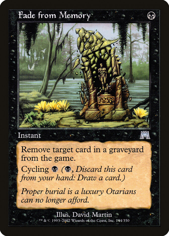 Fade from Memory, Onslaught · 144/350
