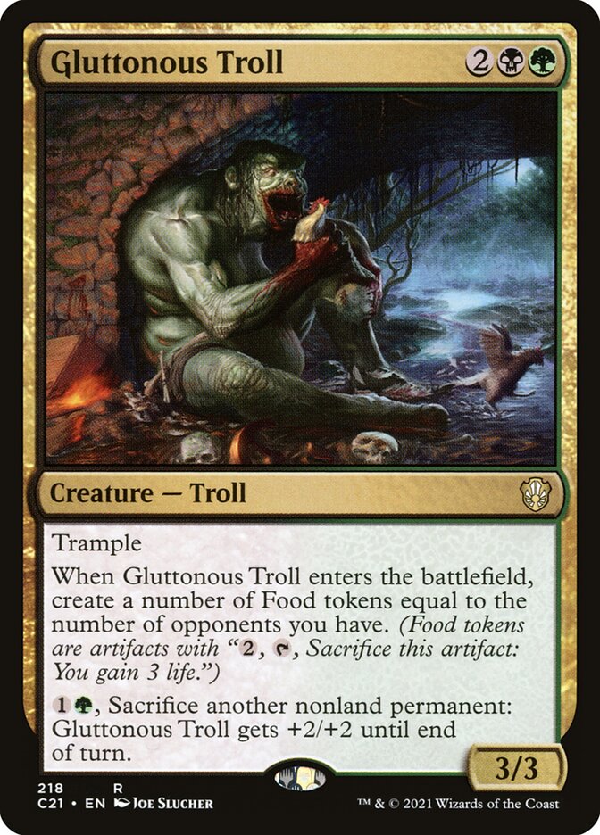 Gluttonous Troll, Commander 2021 · 218