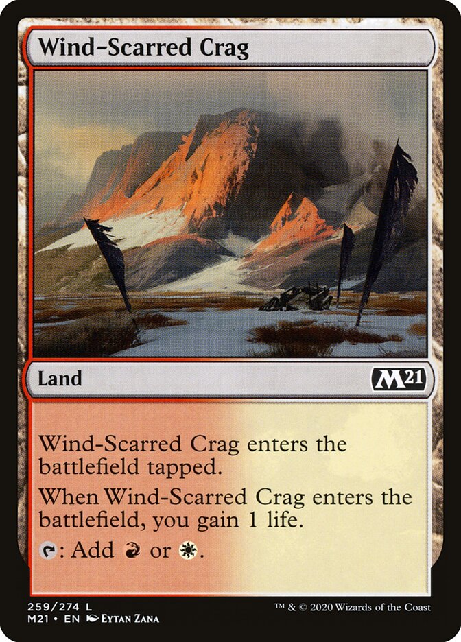 Wind-Scarred Crag, Core Set 2021 · 259/274
