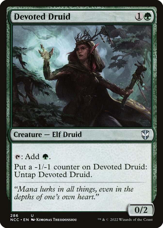 Devoted Druid, New Capenna Commander · 286