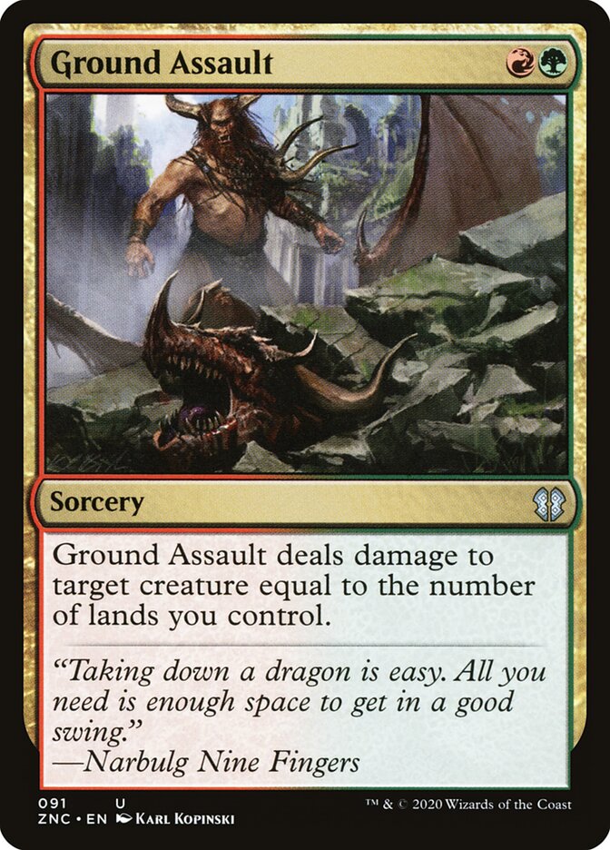 Ground Assault, Zendikar Rising Commander · 091