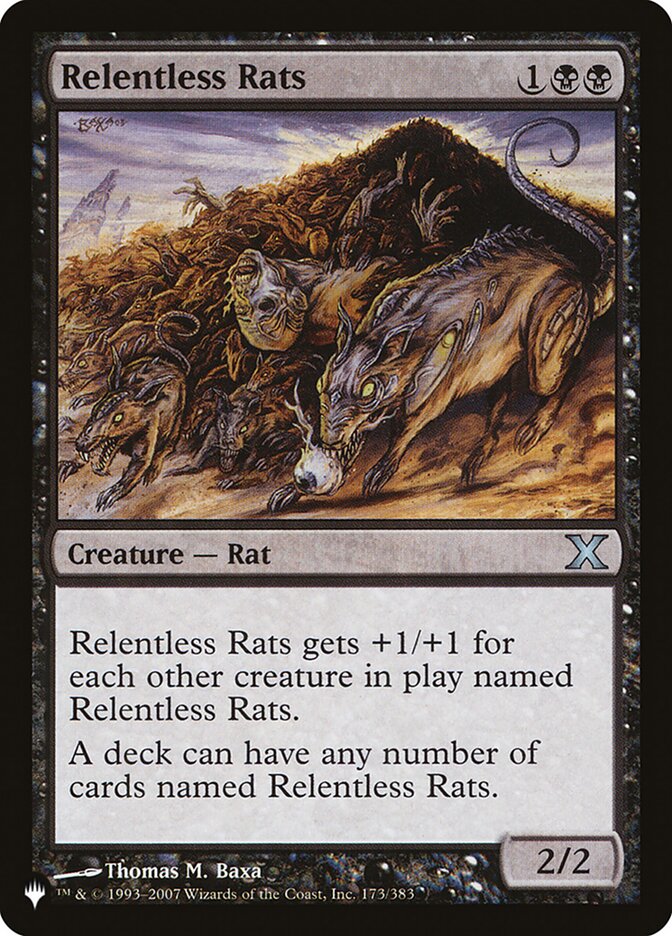 Relentless Rats, The List · 10e-173