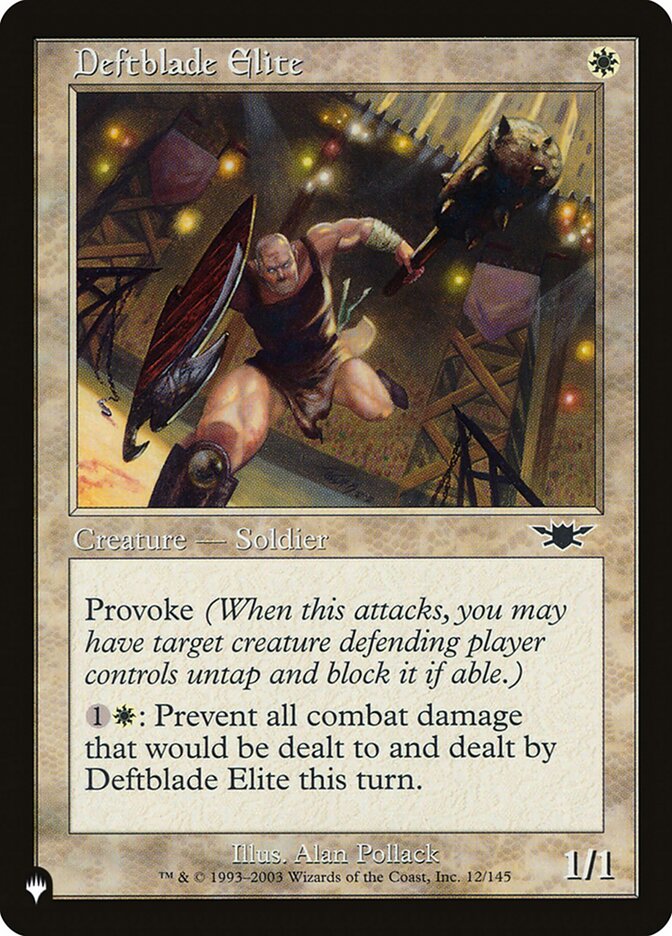 Deftblade Elite, The List · lgn-12