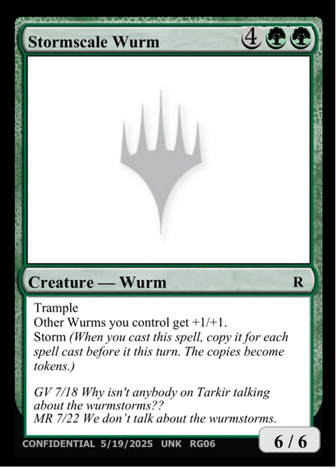 Stormscale Wurm, Unknown Event · rg06