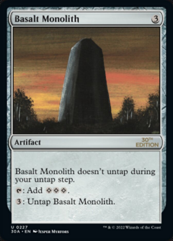 Basalt Monolith, 30th Anniversary Edition · 227/594