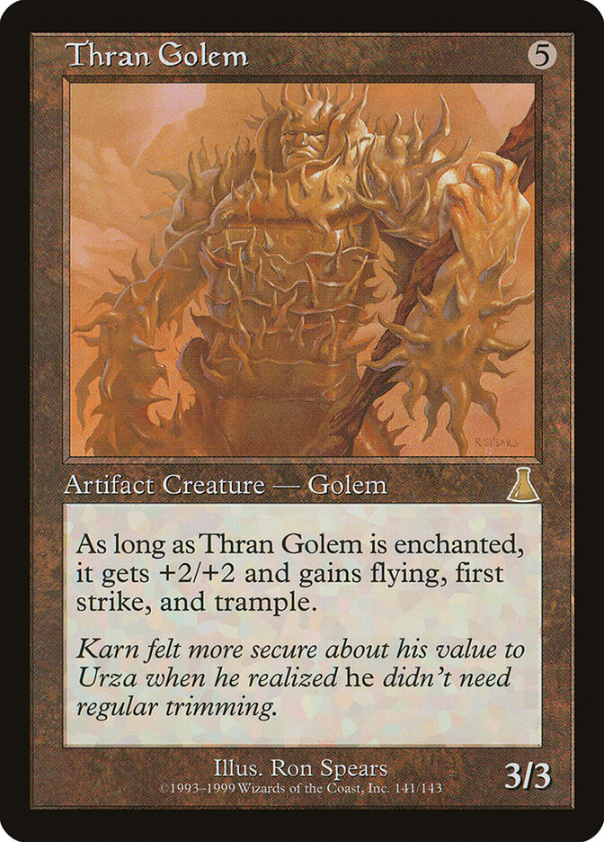 Thran Golem, Urza's Destiny · 141/143