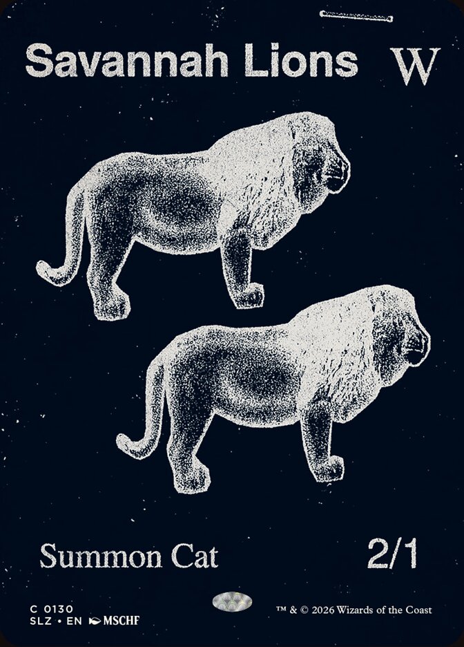 Savannah Lions, The Zeta Set · 0130