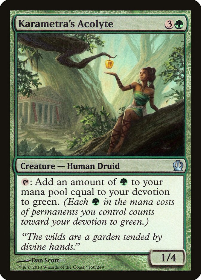 Karametra's Acolyte, Theros Promos · 160/249