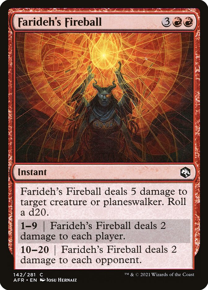 Farideh's Fireball, Adventures in the Forgotten Realms · 142/281
