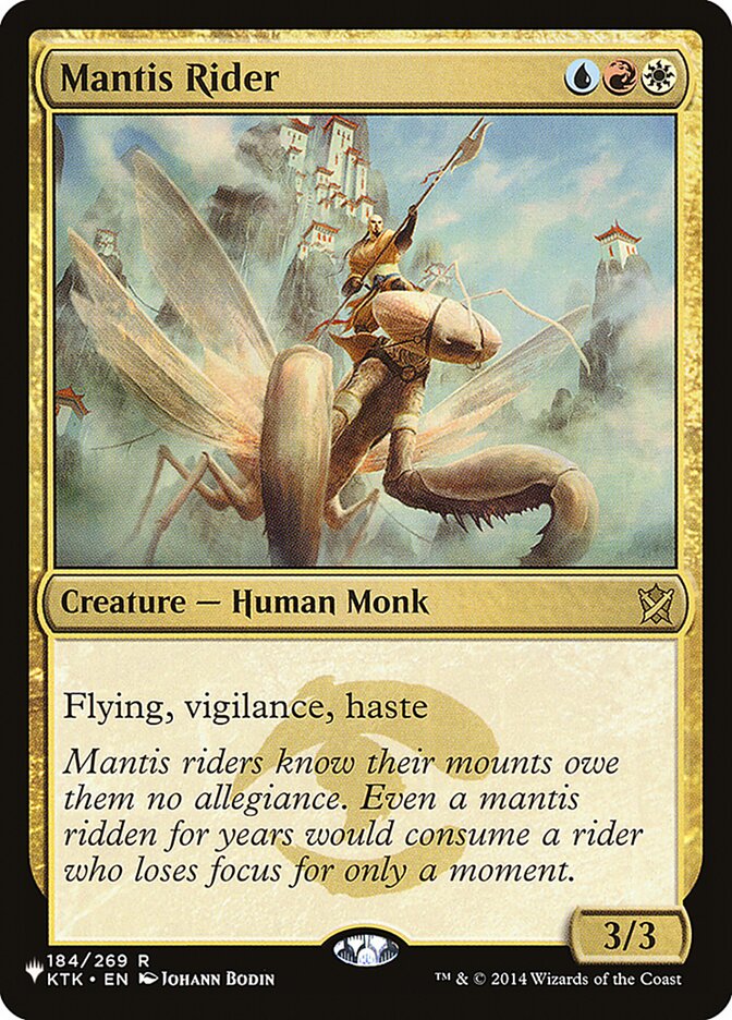 Mantis Rider, The List · ktk-184