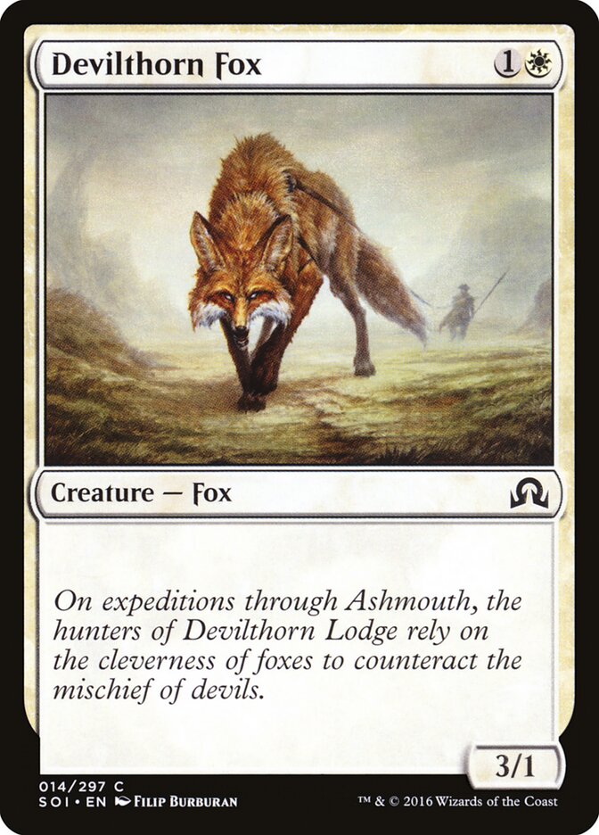Devilthorn Fox, Shadows over Innistrad · 014/297