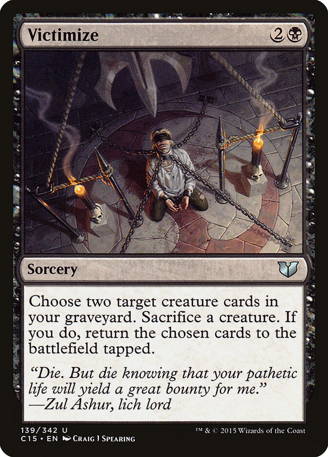 Victimize, Commander 2015 · 139/342