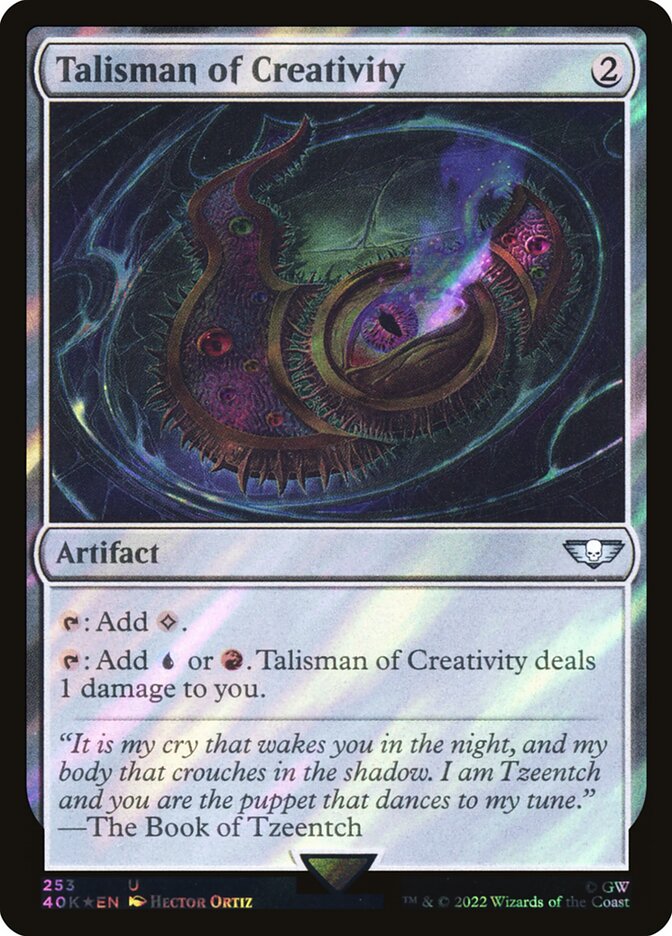 Talisman of Creativity, Warhammer 40,000 Commander · 253-star