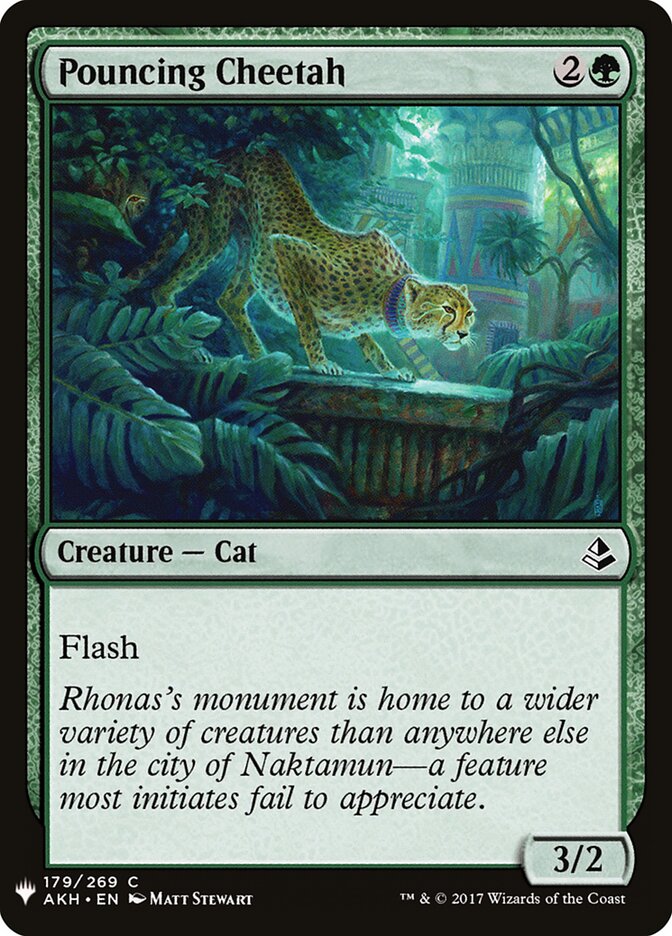 Pouncing Cheetah, The List · akh-179