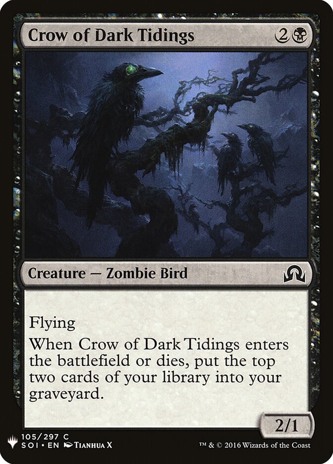 Crow of Dark Tidings, The List · soi-105